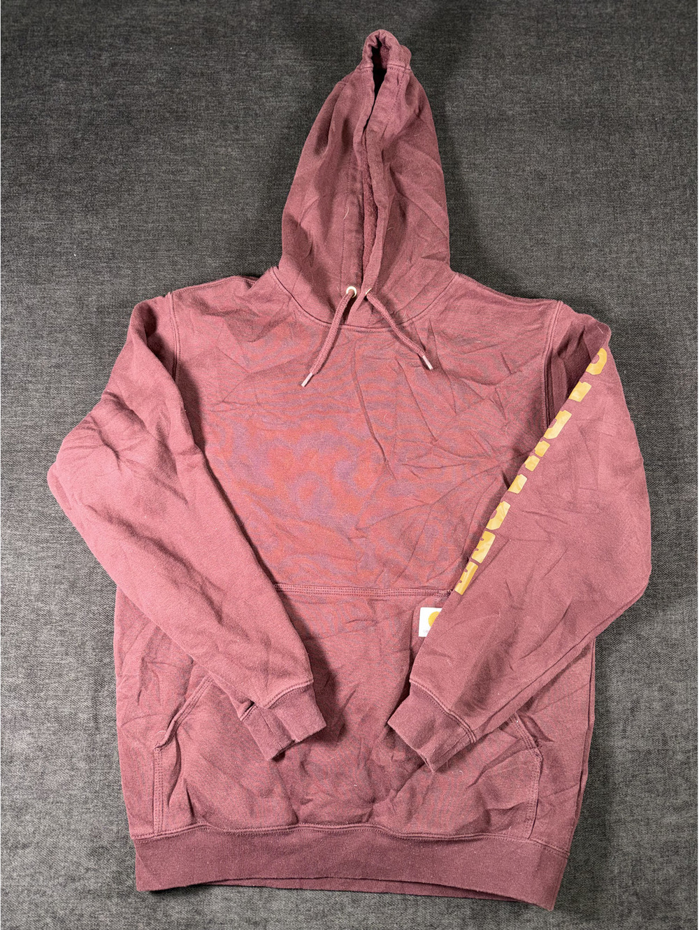 Carhartt Loose Fit Medium Burgundy Hoodie Sweatshirt
